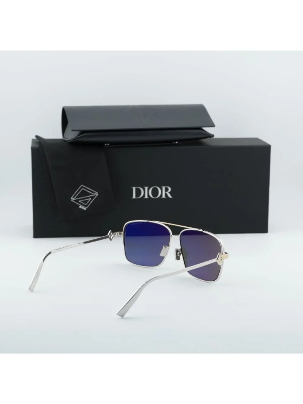 Dior CD DIAMOND S9F F2A5 Square Sunglasses – Palladium / Silver Mirror